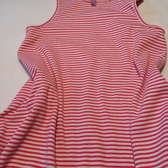🎀 Alya Red and White Striped Dress - Picture 7 of 7